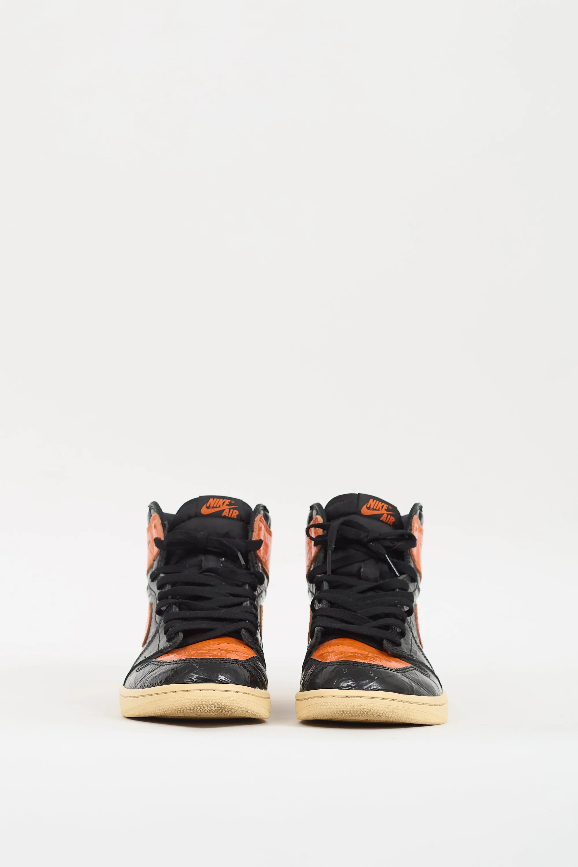 Air Jordan Black & Orange Retro High 1 Sneaker