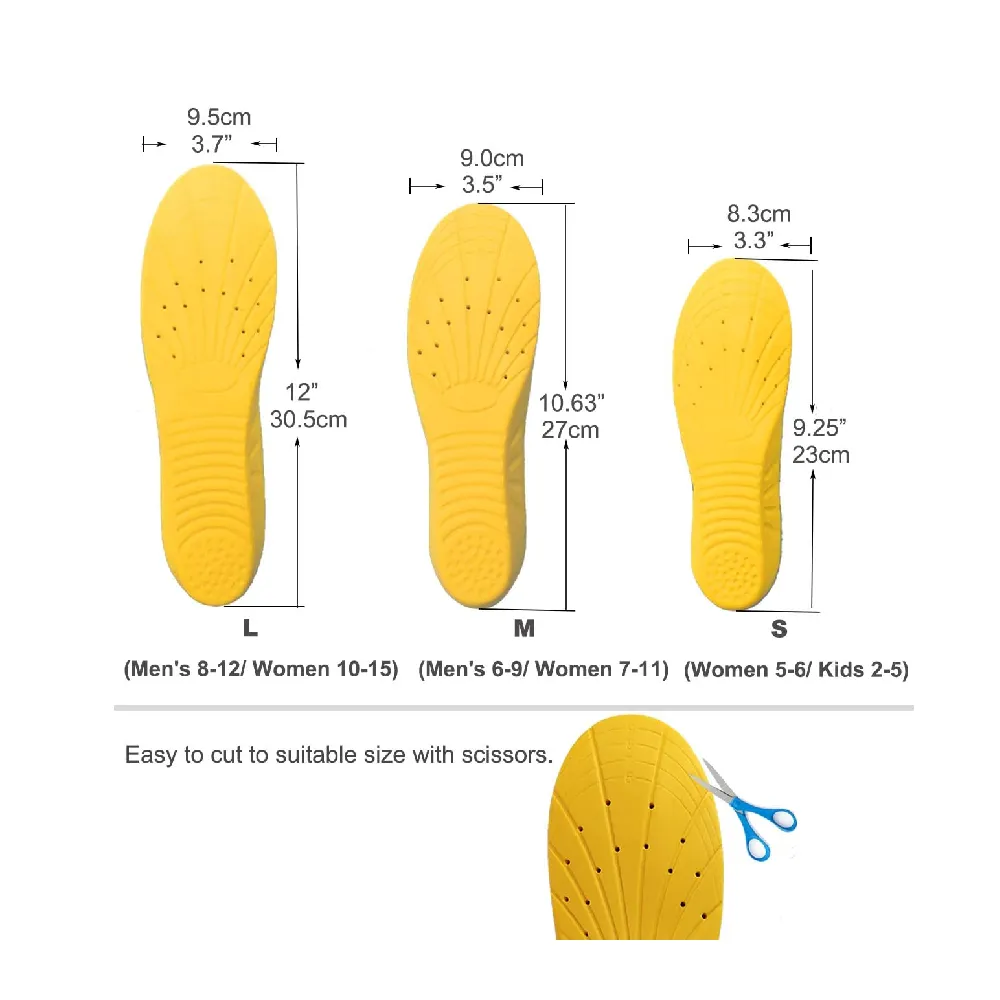 Basmile Shoe Insoles | Orthotic Insoles | Memory Foam Insoles Providing Great Shock