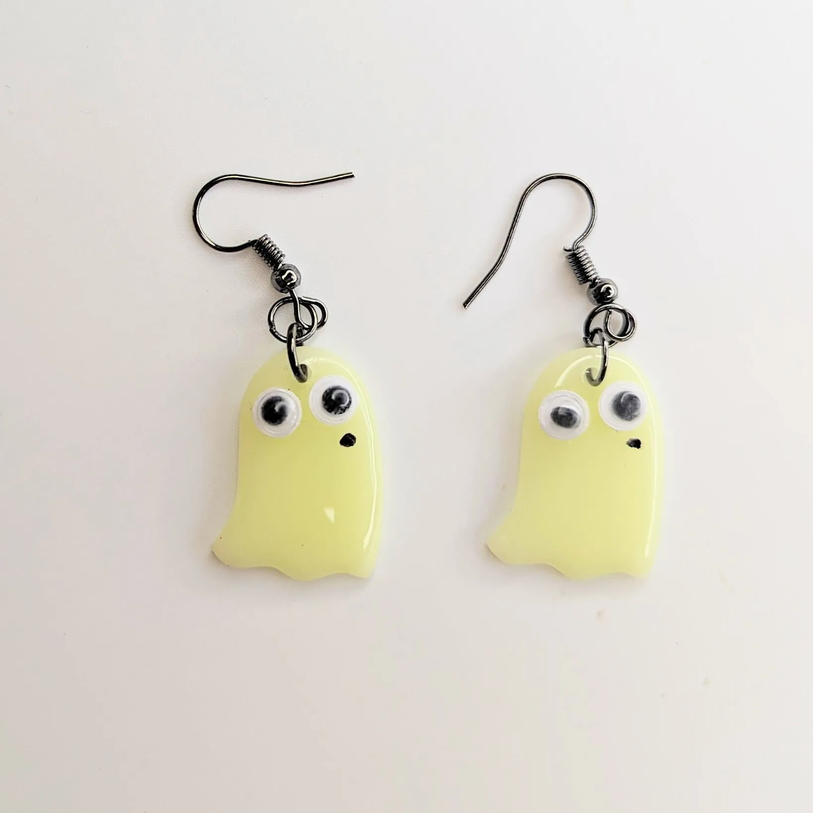 Glow in the Dark Googly Ghost Earrings