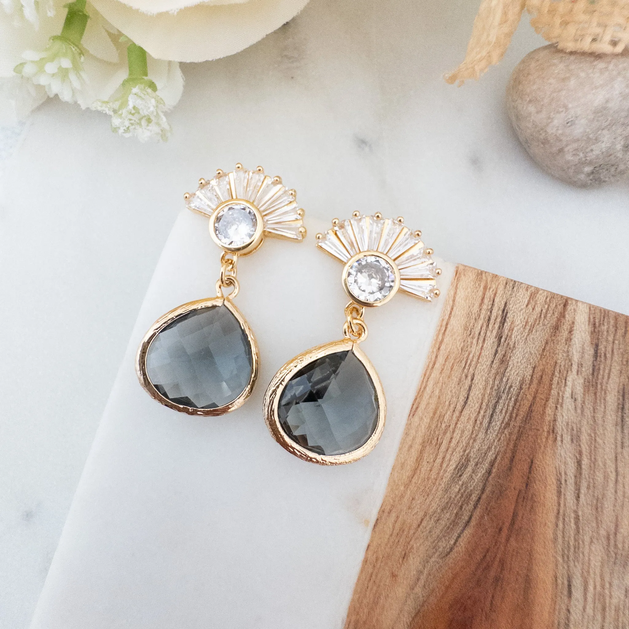 Grey Esme Earrings