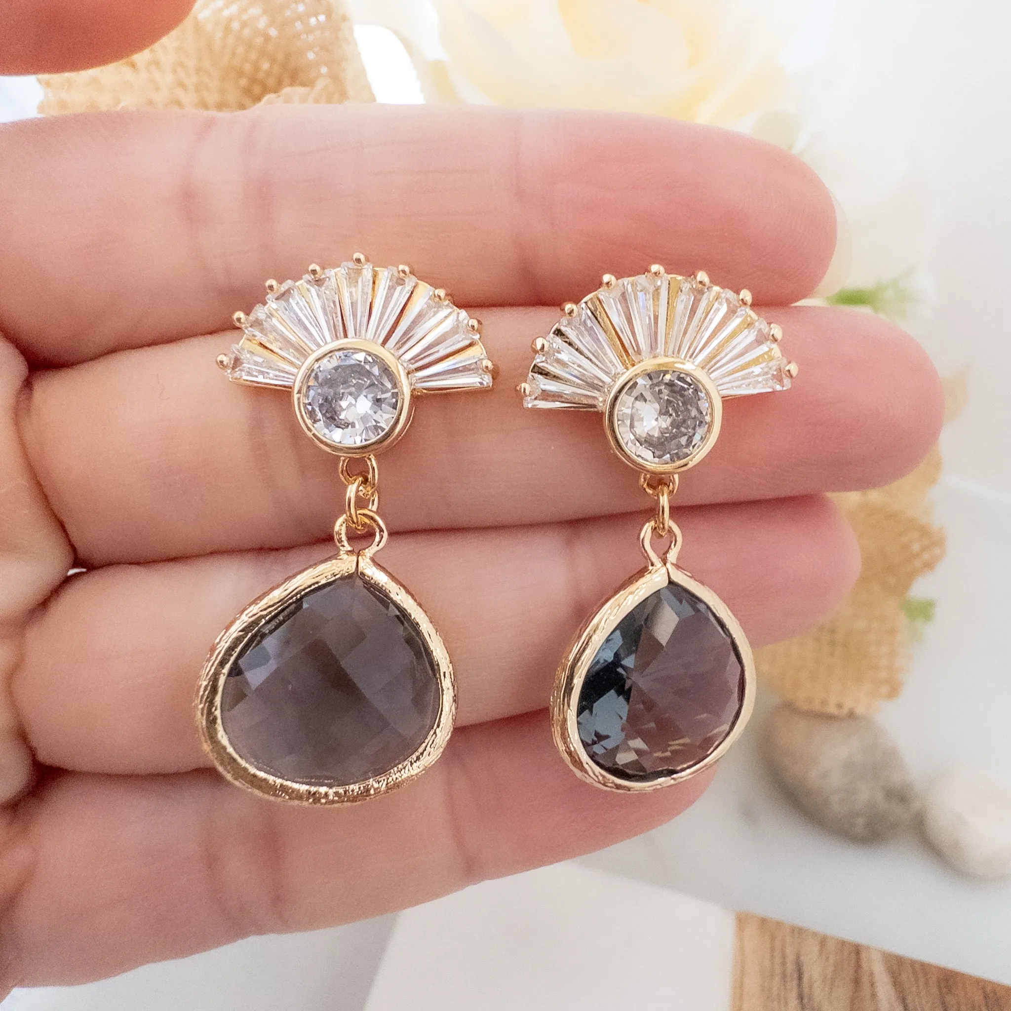 Grey Esme Earrings
