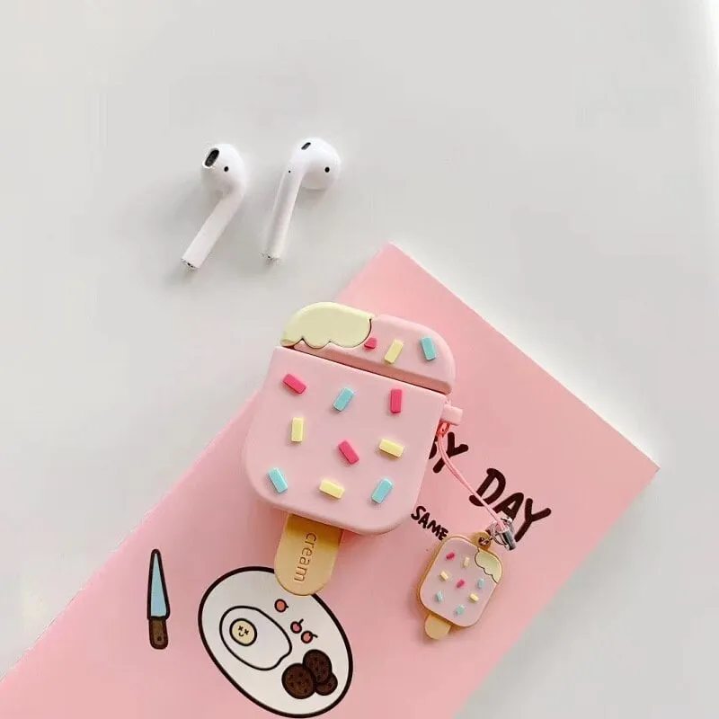 Kawaii Colorful Ice Cream Airpods Case