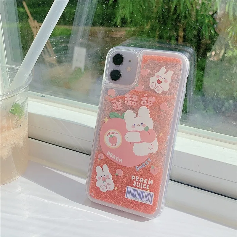 kawaii Peach Bear iPhone Case
