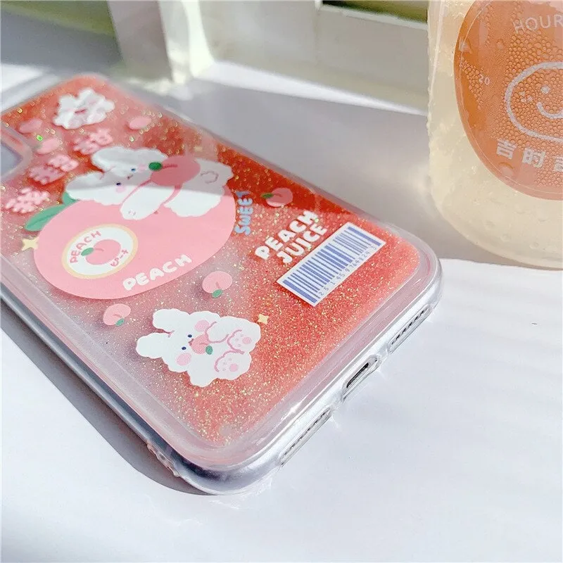 kawaii Peach Bear iPhone Case