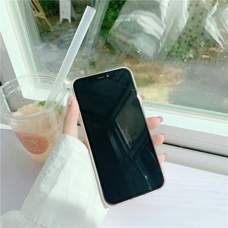 kawaii Peach Bear iPhone Case