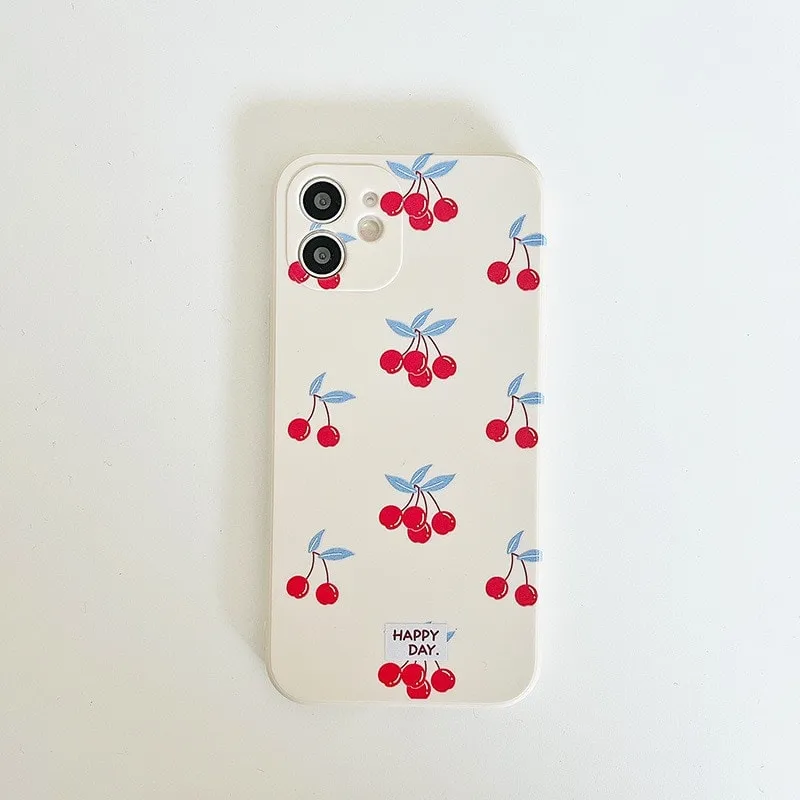 kawaii Sweet Cherry art iPhone Case