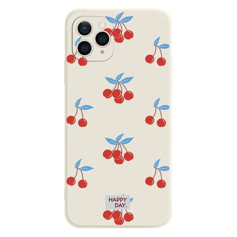 kawaii Sweet Cherry art iPhone Case