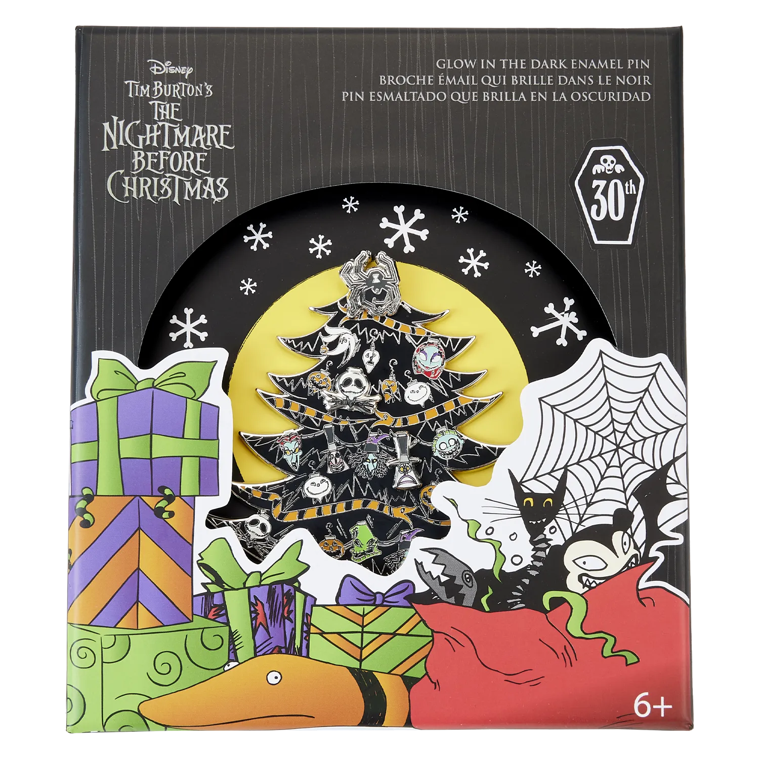 Loungefly x Disney NBC Glow In The Dark Christmas Tree 3" Pin