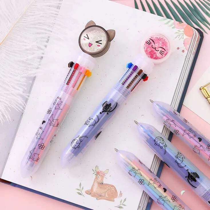 Multi-color Kitty Kawaii Pen 1PC