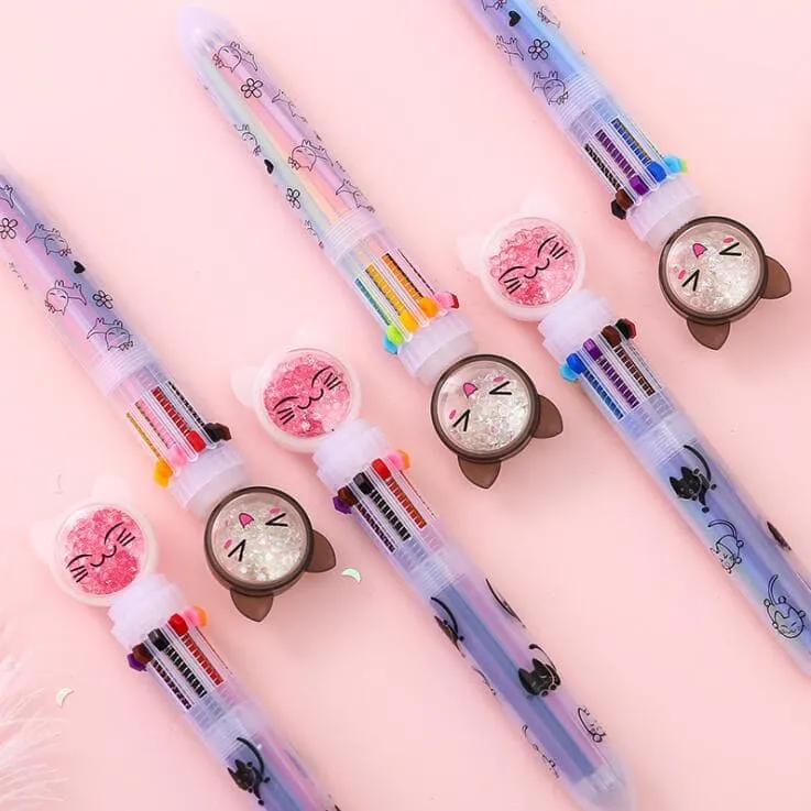 Multi-color Kitty Kawaii Pen 1PC