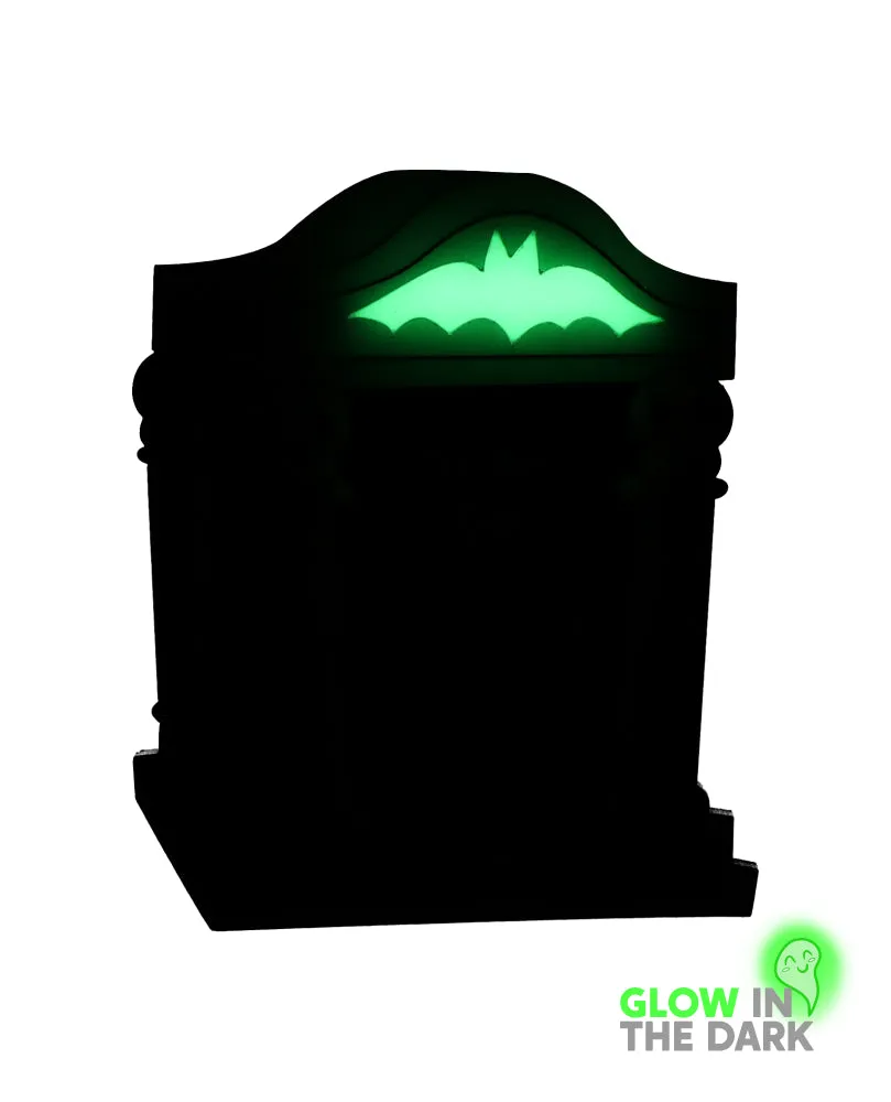 My Savings Tombstone Brooch -Glow in the Dark-
