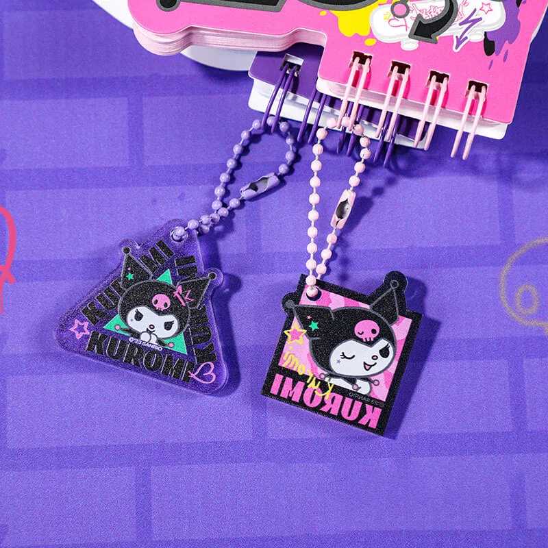 Sanrio Graffiti Series Kuromi Die-Cut Mini Binder Notepad