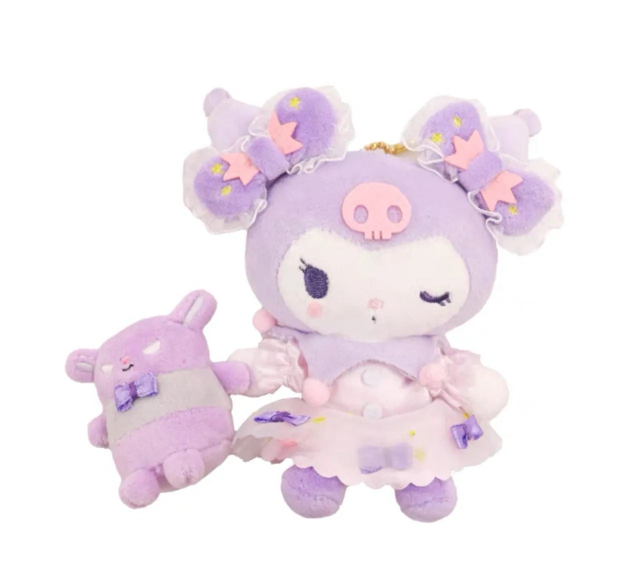 Sanrio My Melody holding My Sweet Piano Lolita Style / Kuromi Holding Baku Lolita Style Mascot  11cm Japan