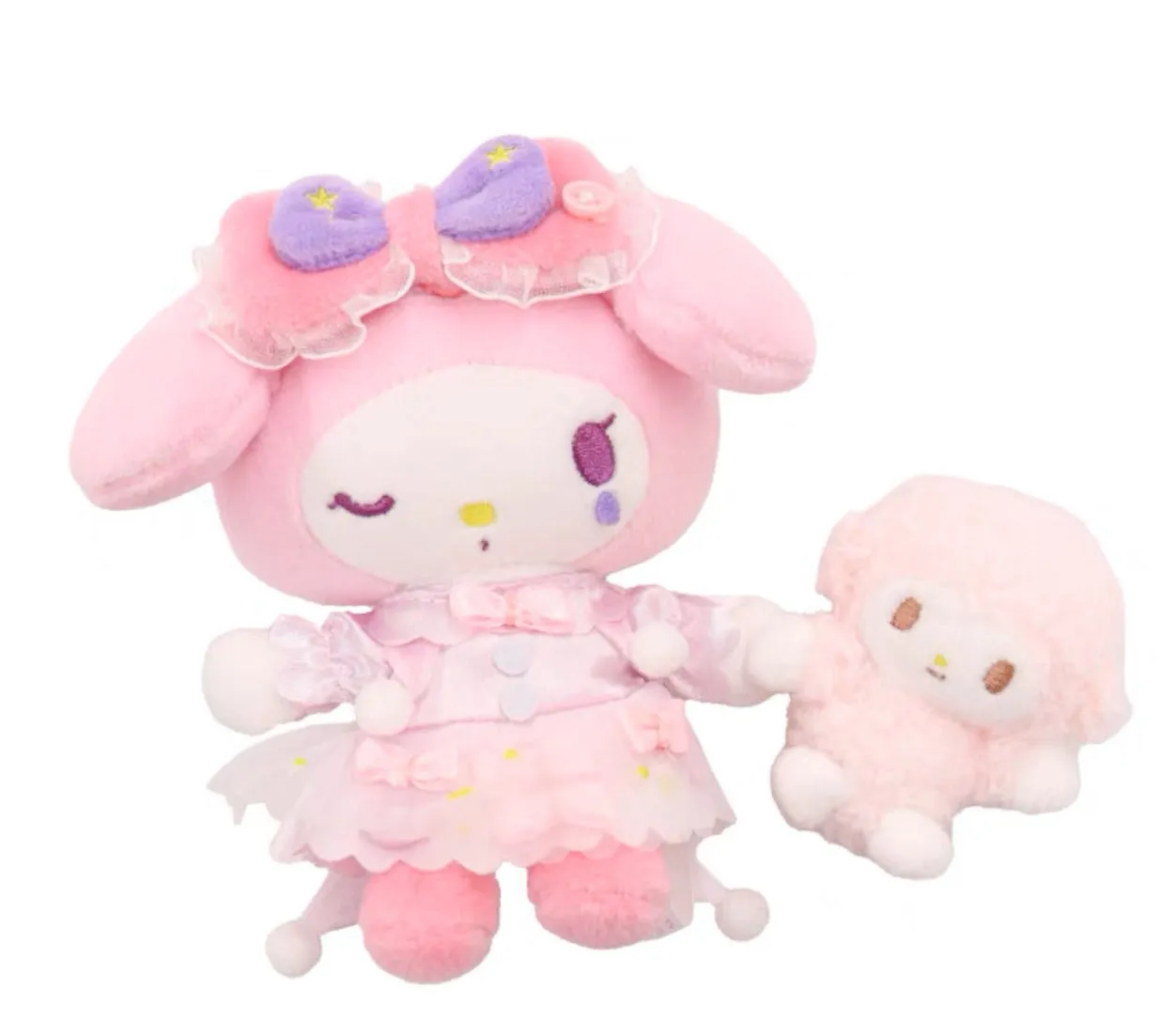 Sanrio My Melody holding My Sweet Piano Lolita Style / Kuromi Holding Baku Lolita Style Mascot  11cm Japan