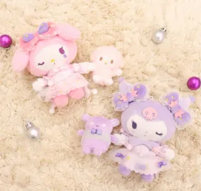 Sanrio My Melody holding My Sweet Piano Lolita Style / Kuromi Holding Baku Lolita Style Mascot  11cm Japan